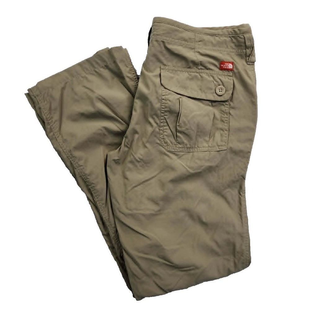The North Face Horizon Roll-Up Pants Khaki Women 12 Hiking Lightweight Cargo